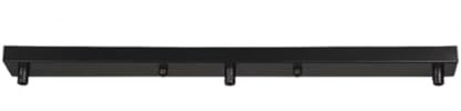 3 Loch Baldachin Lampen Schwarze, Lang 60cm Deckenbaldachin, Metall Lampenabdeckung, Kabelabdeckung Deckenrosette Decke Lampenschirm, Deckendose Lampenbaldachin Kit für Hängeleuchte Deckenleuchte