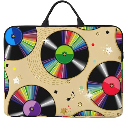 Dischi in vinile, Custodia per laptop da 14 pollici, borsa per notebook, custodia per laptop, valigetta con maniglia
