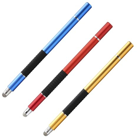 VILLCASE 3pcs Capacitive Stylus Pen with Fine Tip and Sucker Head for Tablet and Phone High Sensitivity Touchscreen Pen Compatible with All Capacitive Devices Accurate Input for Drawing and