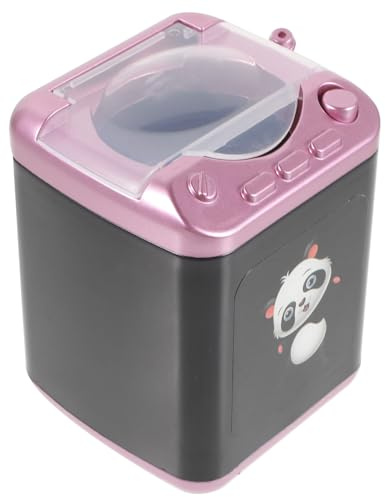 Limpiador Automático de Brochas de Maquillaje Eléctrico Mini | Plástico, 2 Pilas Aaa No Incluidas, Limpieza Rápida de Herramientas Cosméticas, Diseño Cute