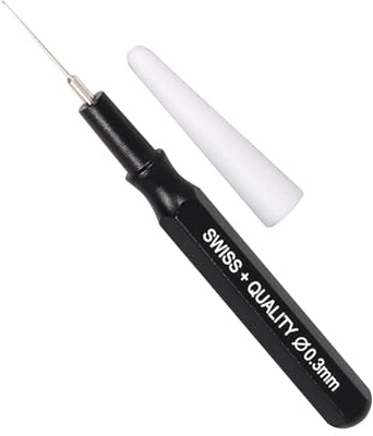 Generico Penna Olio Orologio - Materiale Naturale, Lubrificante Professionale, Dosatore Di Precisione | Strumento Riparazione Portatile Per Orologiai, Accessorio Manutenzione