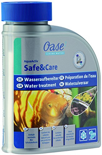 Oase 50563 AquaActiv Safe&Care 500 ml - bereitet Leitungswasser artgerecht auf, Wasseraufbereiter mit Bio-Schutzkolloiden, bindet Chlor und Schwermetalle