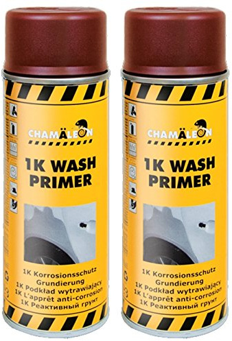 Chamäleon KORROSIONSSCHUTZ Etch PRIMER WASHPRIMER 1K SPRAY 2 x 400ml SÄUREPRIMER GRUNDIERUNG