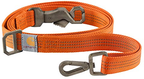 Carhartt Pet Durable Nylon Webbing Leashes for Dogs, Reflective Stitching for Visibility, Hunter Orange (Nylon Webbing), Large