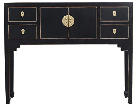 Fine Asianliving Console Chinoise Table d'appoint Chinoise Table Meubles Chinois Chinois Mobilier Oriental Armoire Orientale Asiatique Mandarin Pekin Meubles 100x26x80