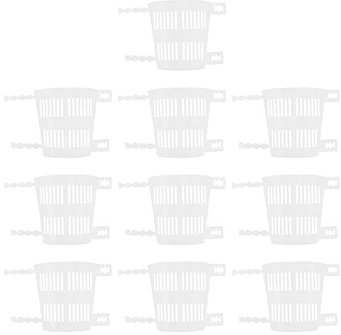 Cabilock 10pezzi Vaso Per Coltivazione Di Fiori in Plastica Vaso Per Trasparente Di Vasi Per Piante Verdi Cestini Per Vivai Per Controllo Delle Radici