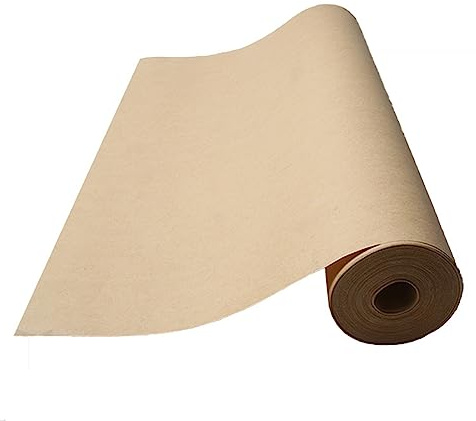 Pizsieat Rouleau de papier Kraft marron 38 cm x 10 m - Papier cadeau recyclé naturel pour artisanat, petits emballages cadeaux, courrier, expédition