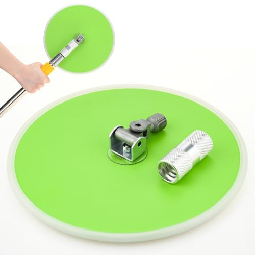 Drywall Pole Sander 9 Inch Radial Round Wall Sander for Painting Prep Aluminum Alloy Hook and Loop Replacement sander for Wall Cleaning and Polishing