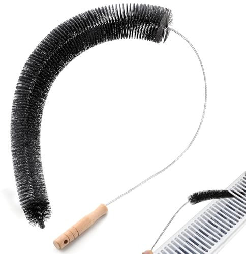 EYEPICK Spazzola per termosifone, 72 cm, setole flessibili, lunga spazzola per il riscaldamento, spazzola per la pulizia del radiatore, spazzola per il riscaldamento