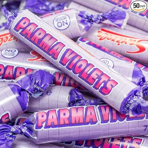 Parma Violets│ Gift Jar │ 345g │ Original Parma Violets Retro Sweets Victorian Gift Jar by Candy Hive - Timeless Treats, Authentic Flavour