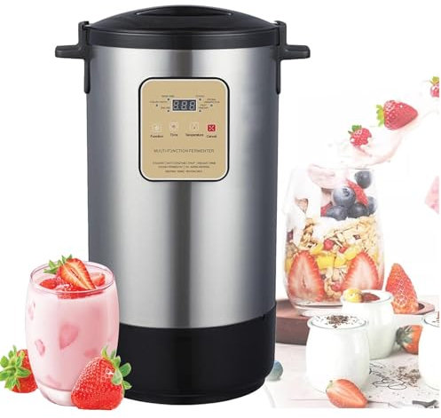 HEAXIY Macchina per Yogurt Automatica da 12 Litri, yogurtiera in Acciaio Inossidabile, Macchina per la fermentazione Commerciale per Bar da Cucina Domestico