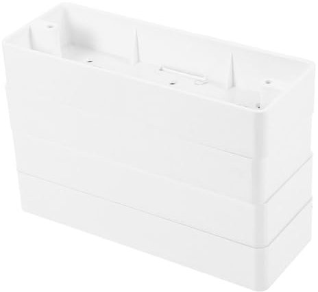 HOMSFOU 4pcs Install Junction Box Flush Mounted Sockets Socket Base Case Thickened Socket Boxes Electrical Boxes for Outlets Cable Wall Plate Socket Single Wall Socket Boxes White