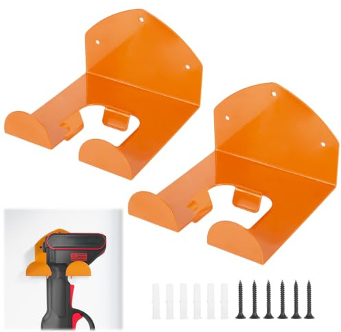 OJTOJT Supporto per decespugliatore, 2 pezzi, supporto da parete per decespugliatore, tagliaerba, garage, supporto da parete per decespugliatore, attrezzi da giardino, decespugliatore da garage