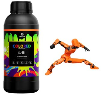 RESIONE CL-TH Colour 3d drucker resin, 10 leuchtende Farben, tough resin & abs like resin für Actionfiguren & Mecha-Teile – 1000g (Neonorange)