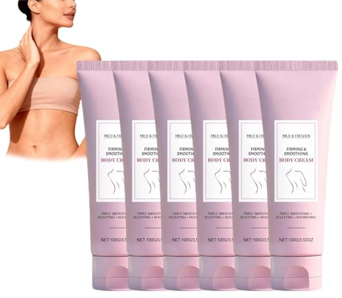 Lozione per il corpo rassodante per donne e uomini - Lozione idratante anti-invecchiamento, stringe e solleva cosce, glutei, pancia | Trattamento rassodante efficace per la pelle sciolta (6CPS)