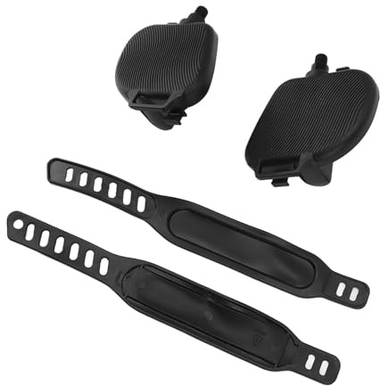 Qcwwy Exercise Bike Pedals Adjustable Toe Clips Ergonomic Fitness Bike Parts For Stationary And Indoor Cycling Combination Fitness Equipment (1/2in Thread)