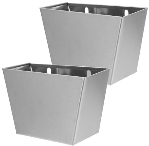 NIYANGLE Recogedor de Tapas de Botellas Montado en Pared 2 Piezas Acero Inoxidable Contenedor para Tapas de Cerveza Almacenamiento para Bar Hogar Accesorio de Bar Funcional y Duradero