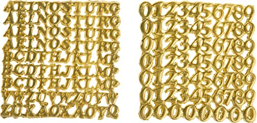 wachsset Cijfers & Letters Goud