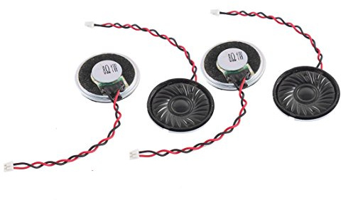 sourcingmap 4pz. 1W 8 ohm a 2 pin connettore Toy citofono 28mm diametro magnete ALTOPARLANTE ALTOPARLANTE