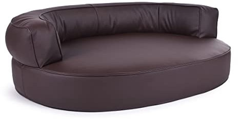 Mypado Hundebett, Hundesofa Atlanta Kunstleder BRAUN wasserabweisend, Feels Like Heaven
