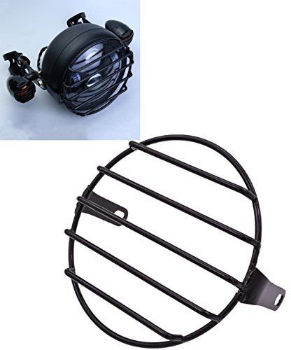 Katur - Grille de protection de 16 cm en métal pour phare de moto