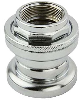 Alta Bike Steel Threaded Headset, Multiple Sizes and Colors (Chrome, 22.2mm)