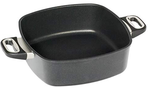 AMT E289-E Eckpfanne 28 x 28 cm, Höhe 9 cm, exklusive Seitengriffe, mehrfarbig