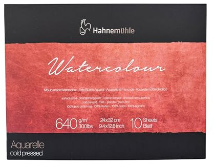 Hahnemühle The Collection Aquarellblock, 640 g/m², 24 x 32 cm, weiß