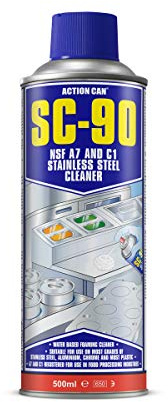 2 x Action Can SC-90 Stainless Steel Cleaner Solvent Free Food Industry Standard