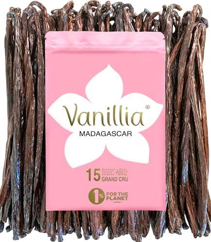 15 Gousses de Vanille Bourbon de Madagascar • GRAND CRU 2025 • 14-16cm • FreshZIP Vanillia