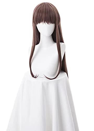 Anime Fruits Basket Tohru Toru Brown Long Wig Cosplay Costume Heat Resistant Synthetic Hair Women Cosplay Wigs Halloween