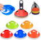 zhongguoqiaomao Markierungshütchen 10 Stück Hütchen Basketball Fussball für Koordination Training im Hockey Handball oder Trainingshilfe 5 Farben (rot grün gelb orange und blau) Markierungshütchen