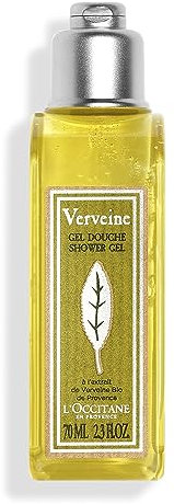 L'OCCITANE Travel Sized Verbena Shower Gel 70ml | Citrus Scented | Vegan & 99% Readily Biodegradable | Premium & Clean Beauty Body Wash for All Skin Types