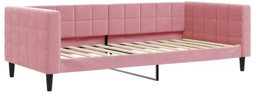 vidaXL Tagesbett Rosa 90x200 cm Samt