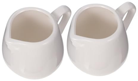 GRIRIW 2piezas Cuchara Para Salsa De Cerámica Mini Recipiente Para Guardar Salsas Para Uso Cocina o Mesa