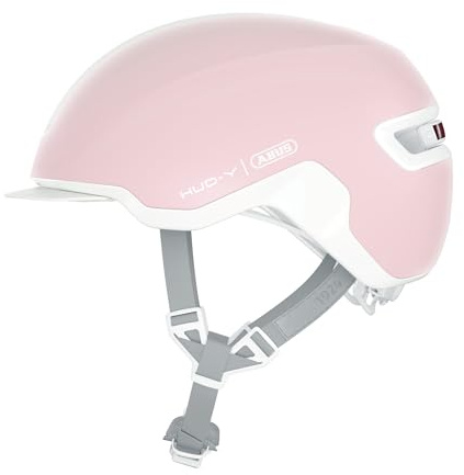 ABUS Urban Helm HUD-Y - mit magnetischem, aufladbarem LED-Rücklicht & Magnetverschluss - Cooler Fahrradhelm für den Alltag - für Damen und Herren