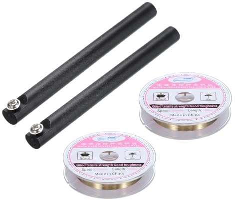 QUARKZMAN 100 m/328 Pies Molibdeno Pantalla Corte Cable Línea con Mango Teléfono LCD Corte Cable Vidrio Separado Reparación Herramienta 0,05mm