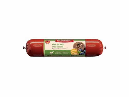 Fleischeslust Wild mit Rind mit Kartoffel & Heidelbeere Wurst (1 x 400 Gramm)