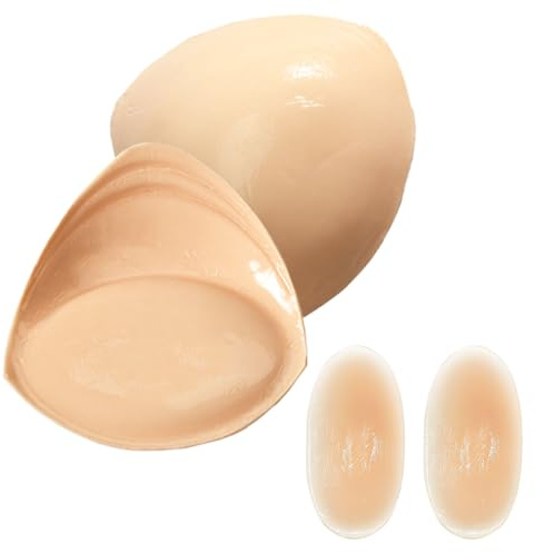 SSKHE Doppelseitiger Kleber Brust Pads, Skalierbar Push up Pads, Komfortabel große Brust pad