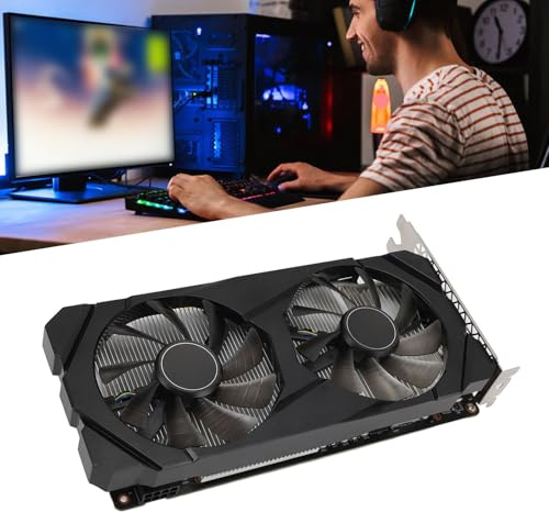 Bewinner 1660 Super Gaming Graphics Card, 6GB 192bit GDDR6 Support 3 Screen Output, More Stable Gaming and Entertainment, 1785MHz Core Frequency, 14000MHz Memory Frequency
