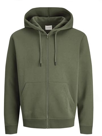 JACK & JONES Male Kapuzenjacke Einfarbig Kapuzenjacke | Zip Hoodie