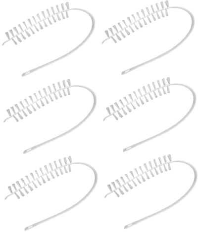 Yardenfun 6 Piezas Cepillos Flexibles para Limpieza Interior de Lavadoras y Aire Acondicionado Resistente y Reutilizable Mango Ergonómico para Áreas Profundas y Ranuras Difíciles Accesorio