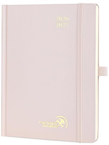 POPRUN Kalender 2026 2027 Wochenplaner Hardcover,ca.A5 (21,8 x 16,4cm)