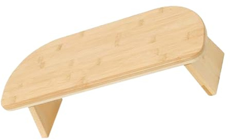 CIYODO Bambus Kniehocker Faltbar rutschfest Meditationshocker Tragbarer Zen Kleinhocker Yoga Zubehör Für Zuhause Und Meditation