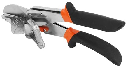 TOPINCN Cortador Angular Multifuncional, Herramienta Manual Reforzada para Cortar Madera Fina, Canales de Plástico, Cromado, Forma de Pico, Hoja de 2,6 Pulgadas para Artesanos