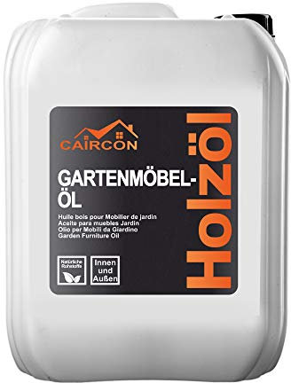 CAIRCON Gartenmöbelöl Holzöl Holzschutz Öl Teak Eiche Terassenöl 10L