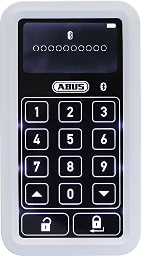 ABUS HomeTec Pro Bluetooth-Tastatur CFT3100 - Codeeingabe Zum Öffnen Der Haustür - Für Den HomeTec Pro Bluetooth-Türschlossantrieb CFA3100 - Weiß