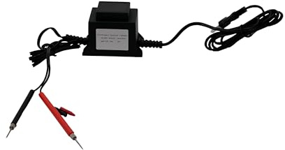 BIENENWAGNER Trafolöter pour parois centrales – Transformateur de sécurité pour parois centrales, brasage, 24 V, fil Wabendt, 60 Va … (longue poignée (pointes de mesure))
