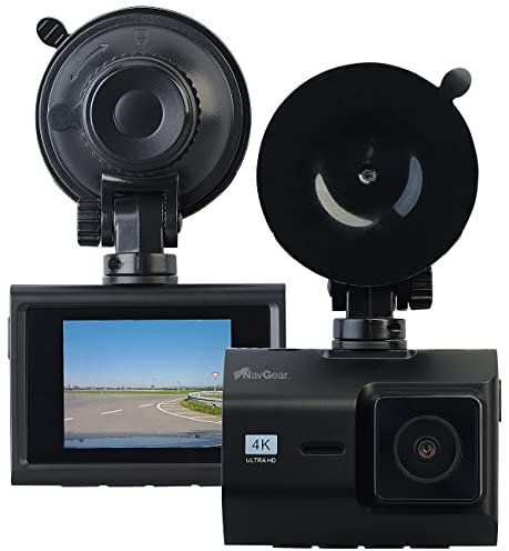 NavGear Auto Kamera: 4K-UHD-Dashcam mit GPS, Nachtsicht, WDR, WLAN & App, Sony-Sensor, 140° (Dashkamera, Dashcam Auto, Überwachungskamera mit Monitor)