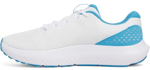 Under Armour Charged Surge 4 Sneaker för män, (110) Vit/Eter Blå/Ether Blå, 43 EU